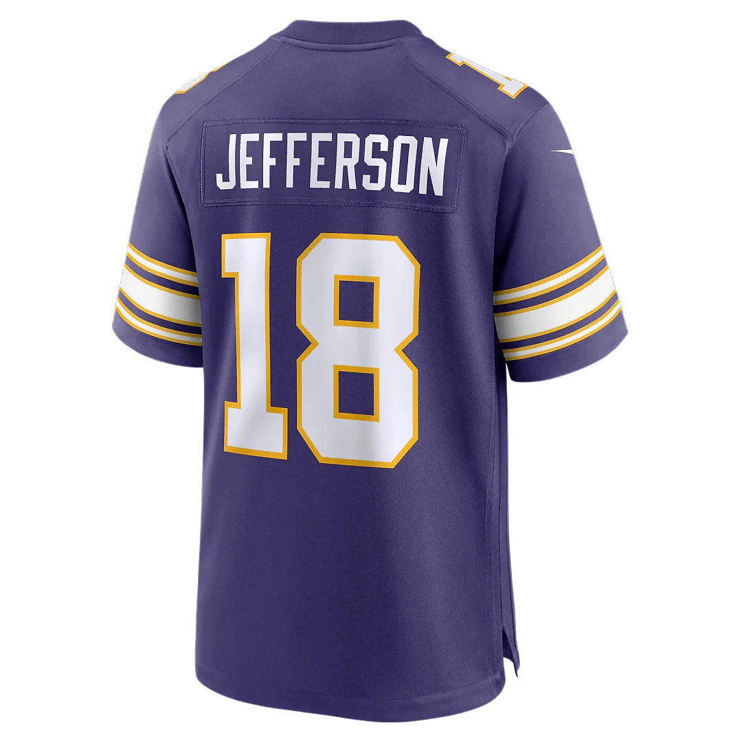 Zennovawear Justin Jefferson Minnesota Vikings Classic Player Game Jersey - Purple