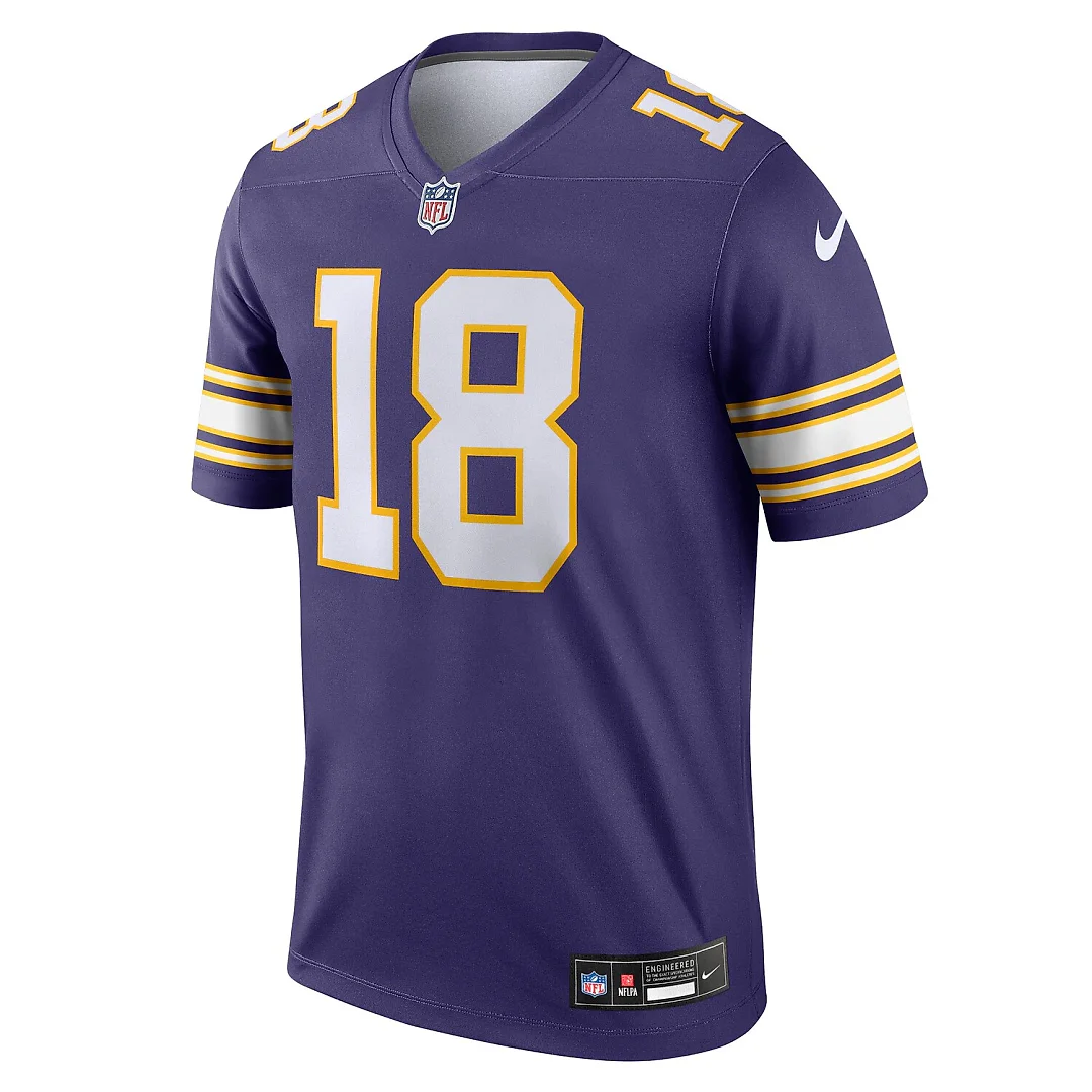 Zennovawear Justin Jefferson Minnesota Vikings Legend Player Performance Top - Purple