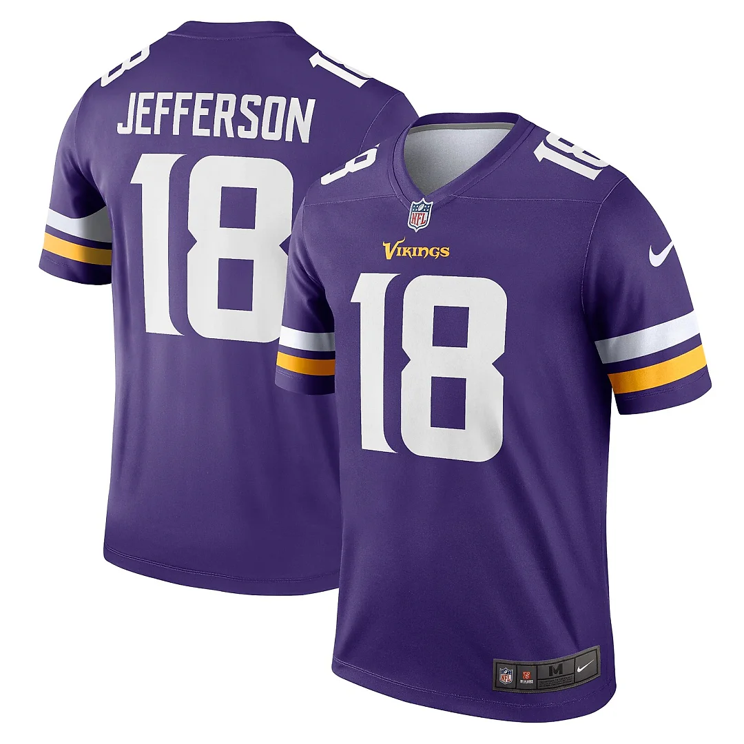 Zennovawear Justin Jefferson Minnesota Vikings Legend Player Performance Top - Purple