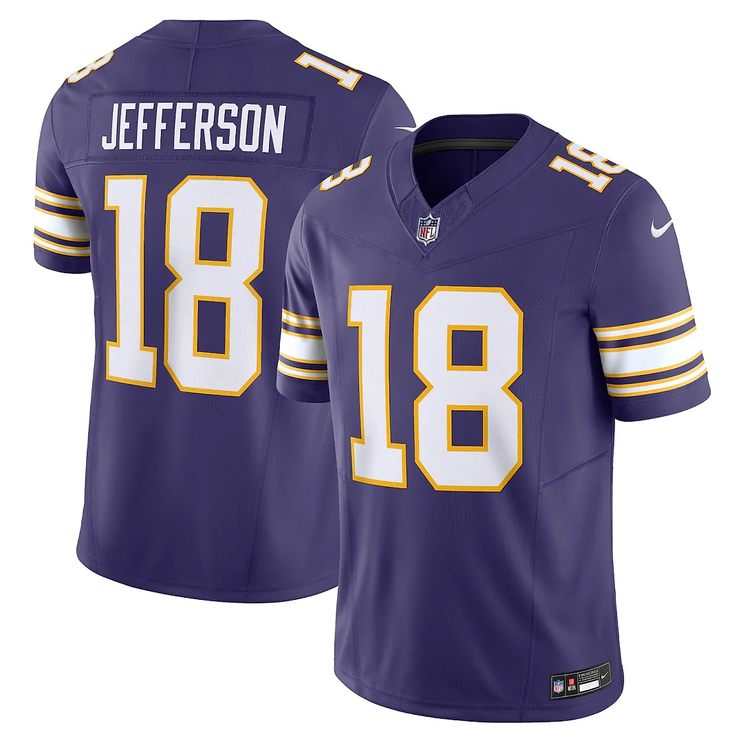 Zennovawear Justin Jefferson Minnesota Vikings Vapor FUSE. Limited Jersey - Purple