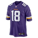 Zennovawear Justin Jefferson Minnesota Vikings Game Jersey - Purple