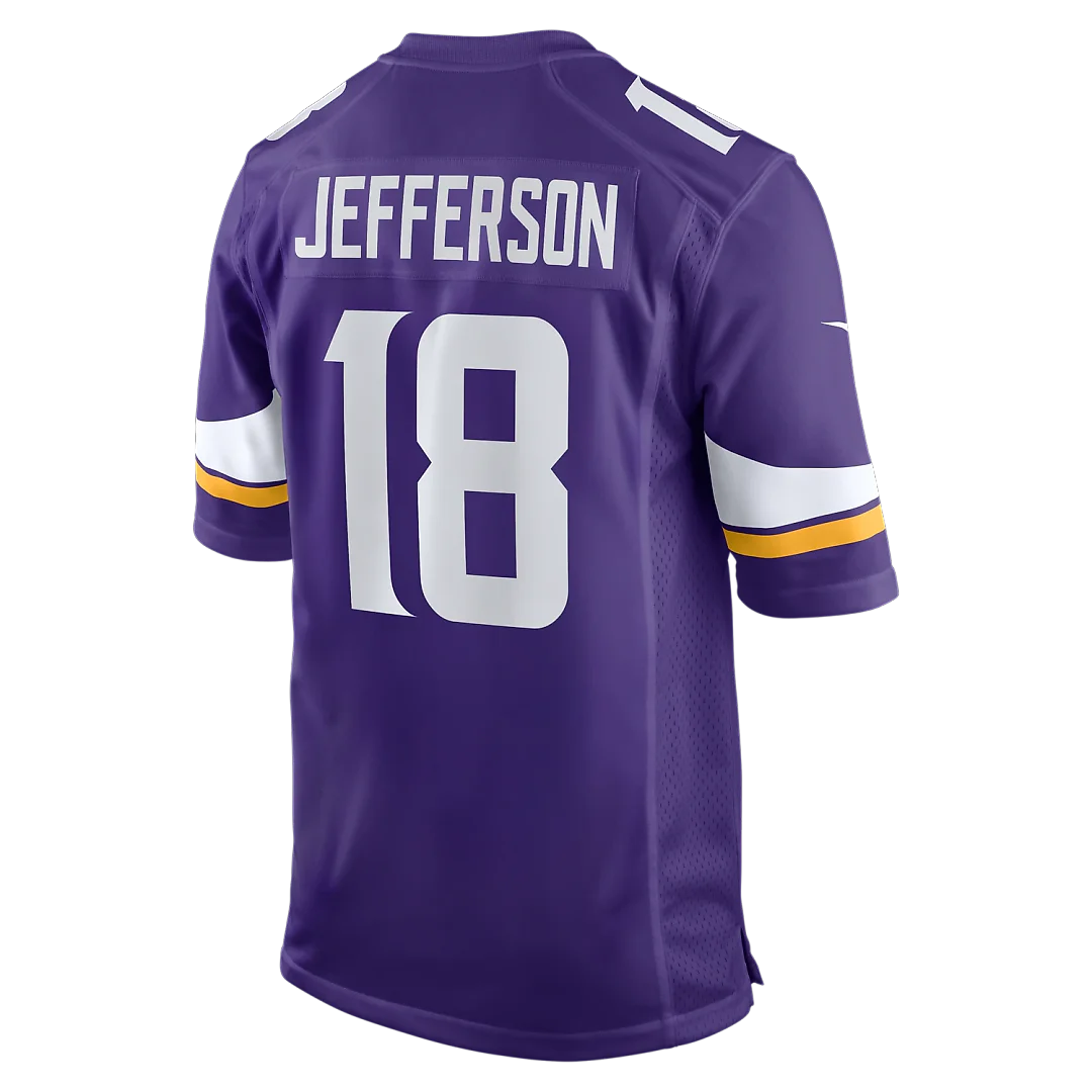 Zennovawear Justin Jefferson Minnesota Vikings Game Jersey - Purple