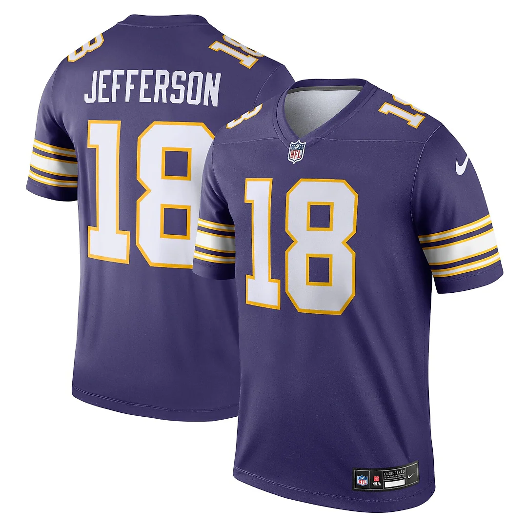 Zennovawear Justin Jefferson Minnesota Vikings Legend Player Performance Top - Purple