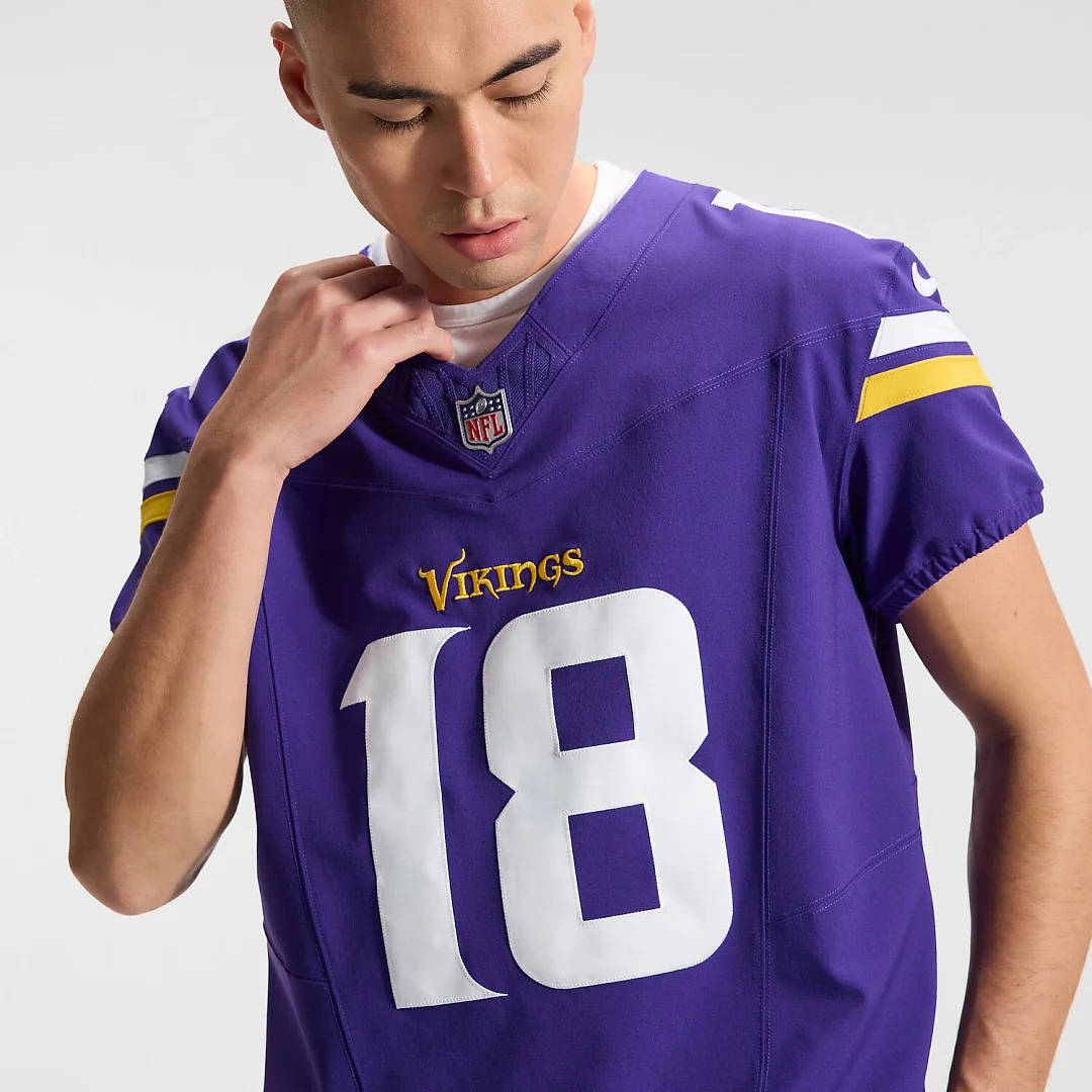 Zennovawear Justin Jefferson Minnesota Vikings Team Vapor FUSE. Elite Jersey - Purple
