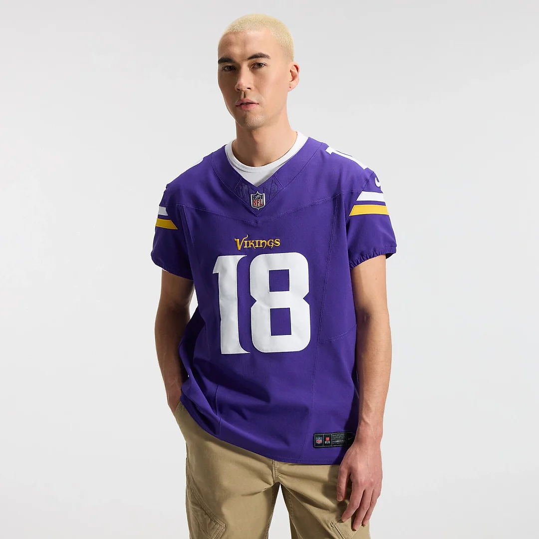 Zennovawear Justin Jefferson Minnesota Vikings Team Vapor FUSE. Elite Jersey - Purple