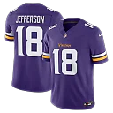 Zennovawear Justin Jefferson Minnesota Vikings Team Vapor FUSE. Stitched Limited Jersey - Purple