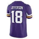 Zennovawear Justin Jefferson Minnesota Vikings Team Vapor FUSE. Stitched Limited Jersey - Purple