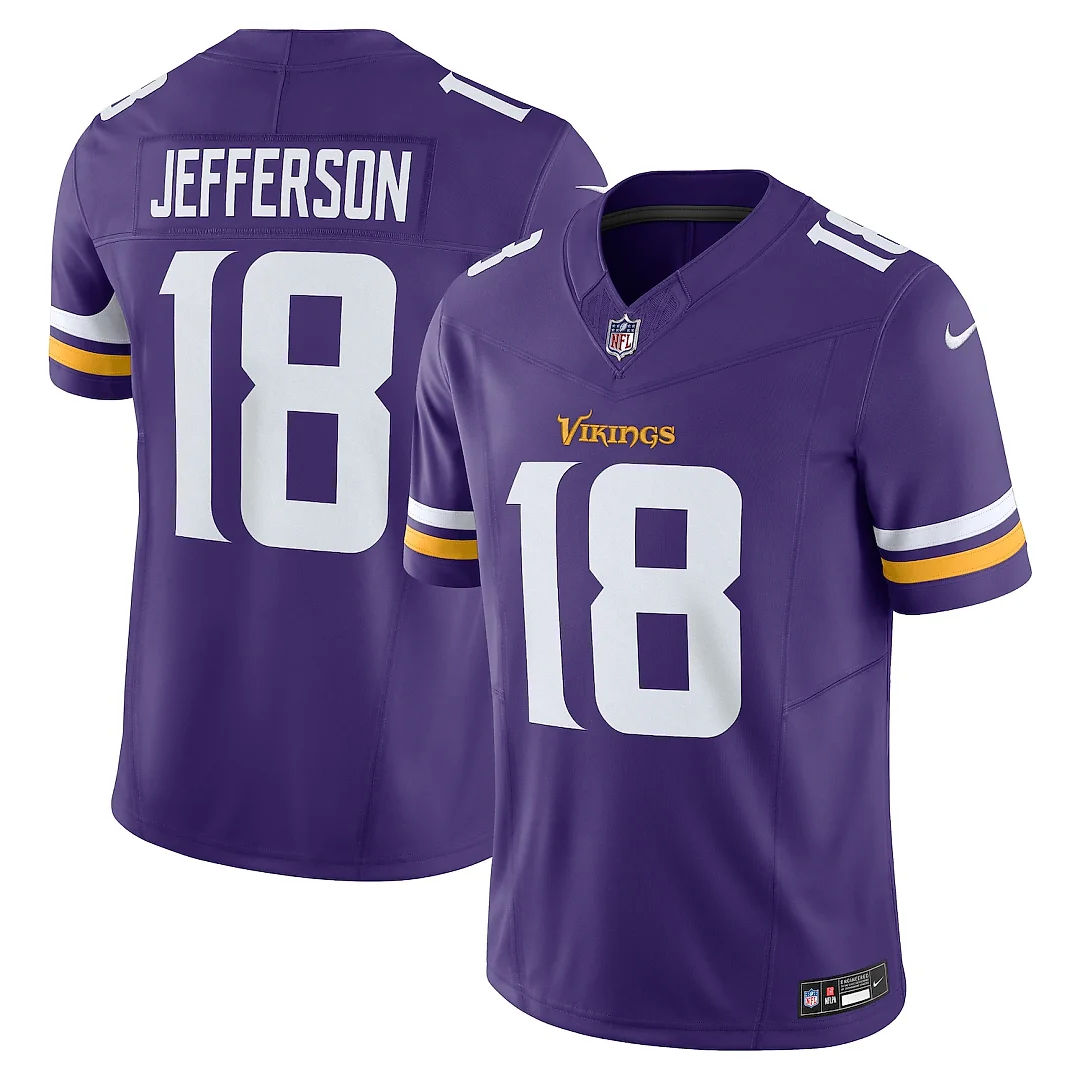 Zennovawear Justin Jefferson Minnesota Vikings Vapor FUSE. Limited Jersey - Purple