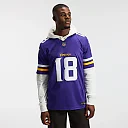 Zennovawear Justin Jefferson Minnesota Vikings Team Vapor FUSE. Stitched Limited Jersey - Purple