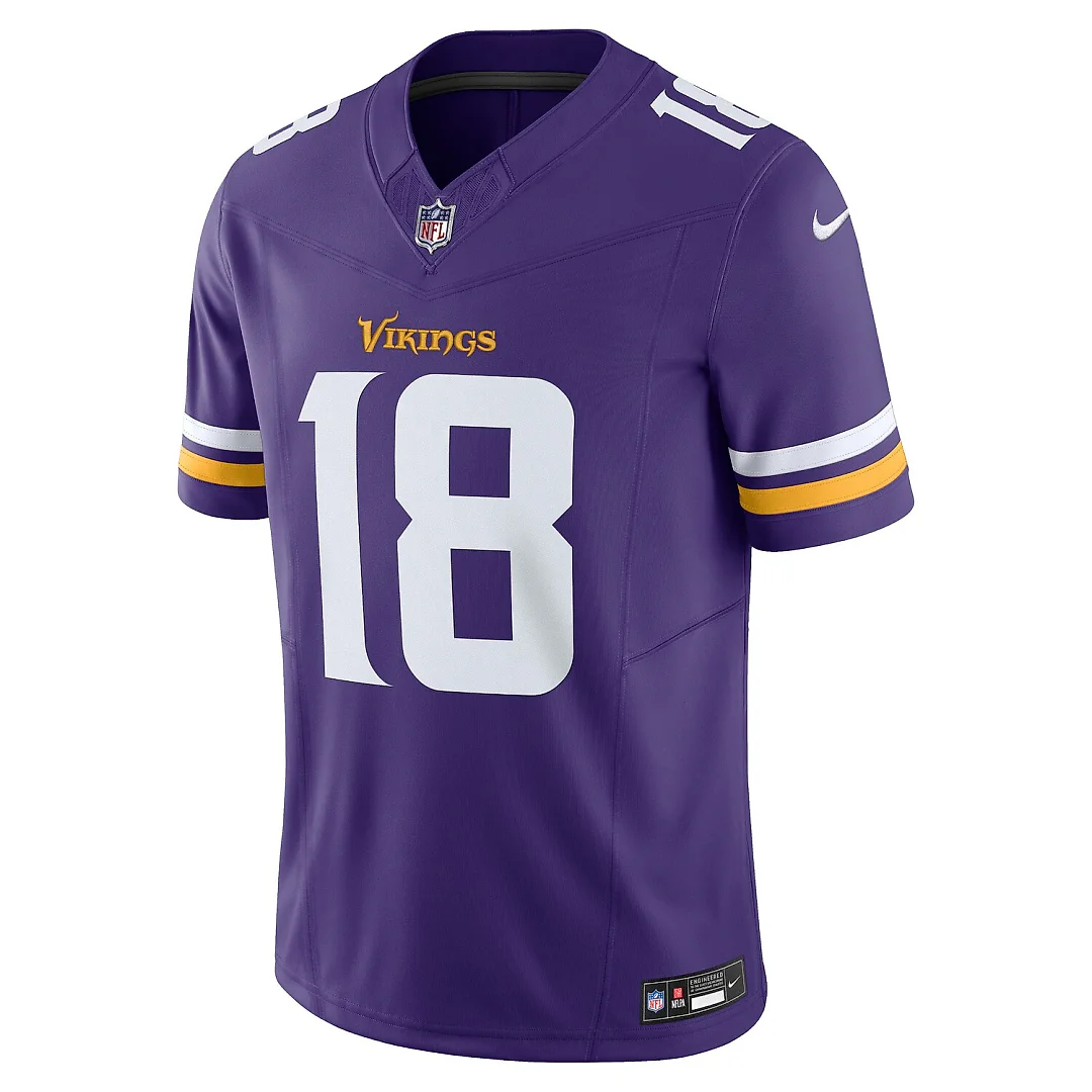 Zennovawear Justin Jefferson Minnesota Vikings Vapor FUSE. Limited Jersey - Purple
