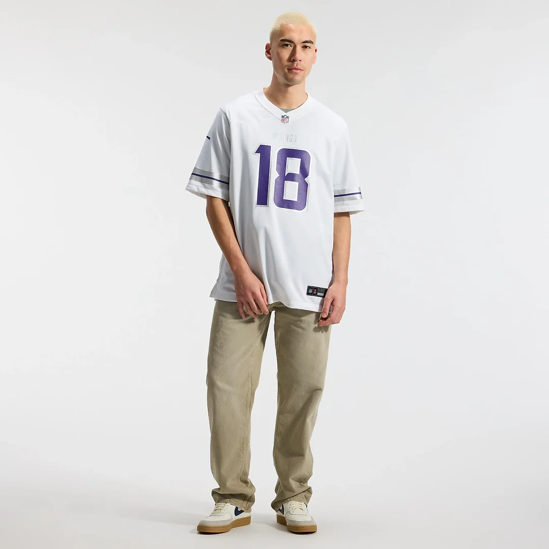 Zennovawear Justin Jefferson Minnesota Vikings Alternate Game Player Jersey - White