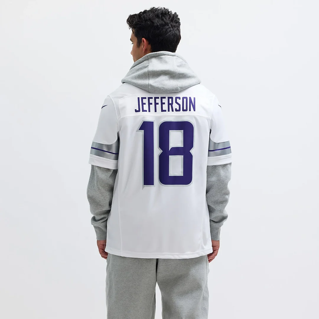 Zennovawear Justin Jefferson Minnesota Vikings Alternate Vapor FUSE. Limited Jersey - White