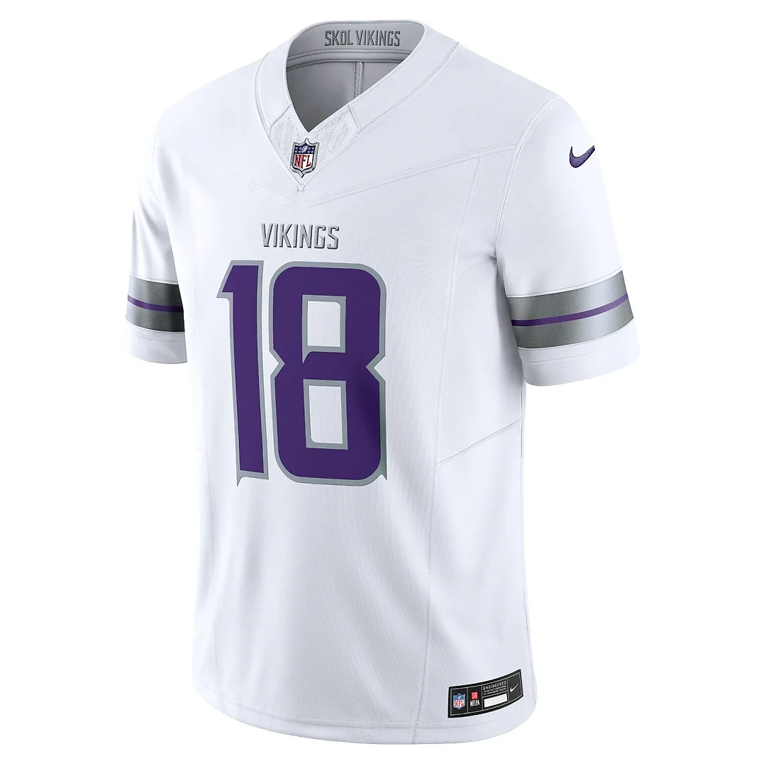 Zennovawear Justin Jefferson Minnesota Vikings Alternate Vapor FUSE. Limited Jersey - White