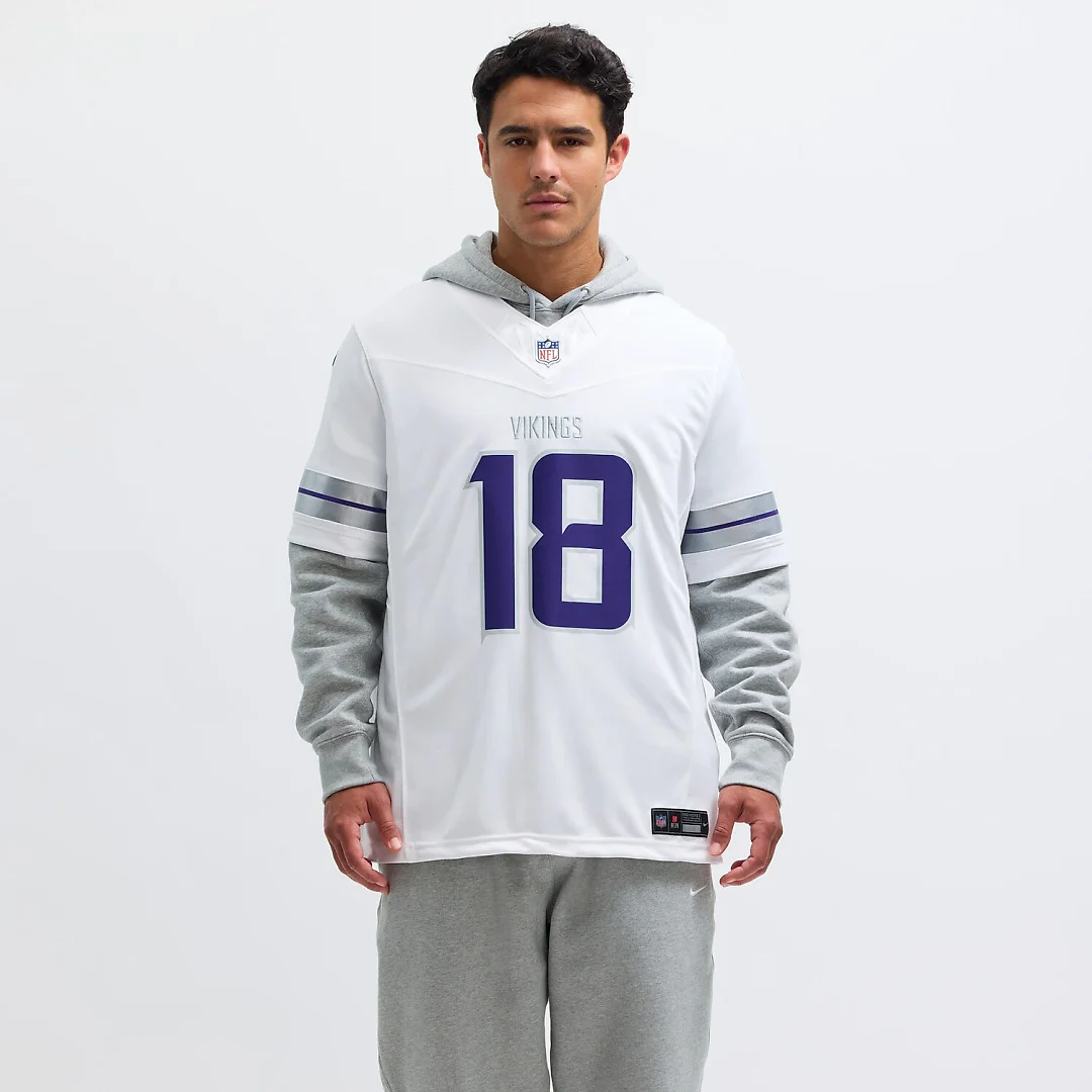 Zennovawear Justin Jefferson Minnesota Vikings Alternate Vapor FUSE. Limited Jersey - White
