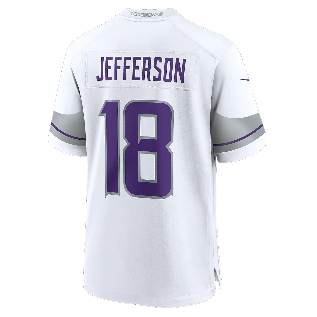 Zennovawear Justin Jefferson Minnesota Vikings Alternate Game Player Jersey - White
