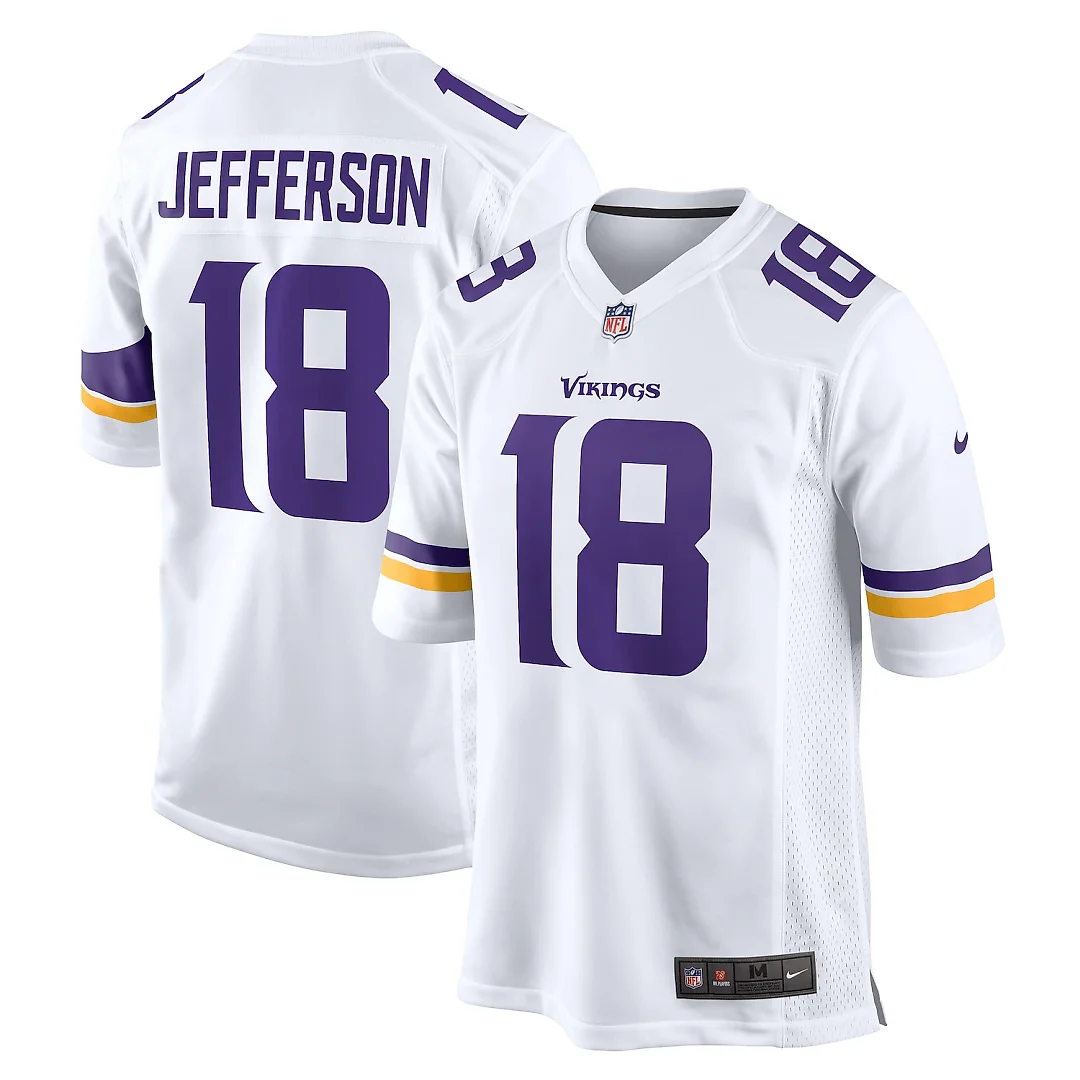 Zennovawear Justin Jefferson Minnesota Vikings Game Player Jersey - White