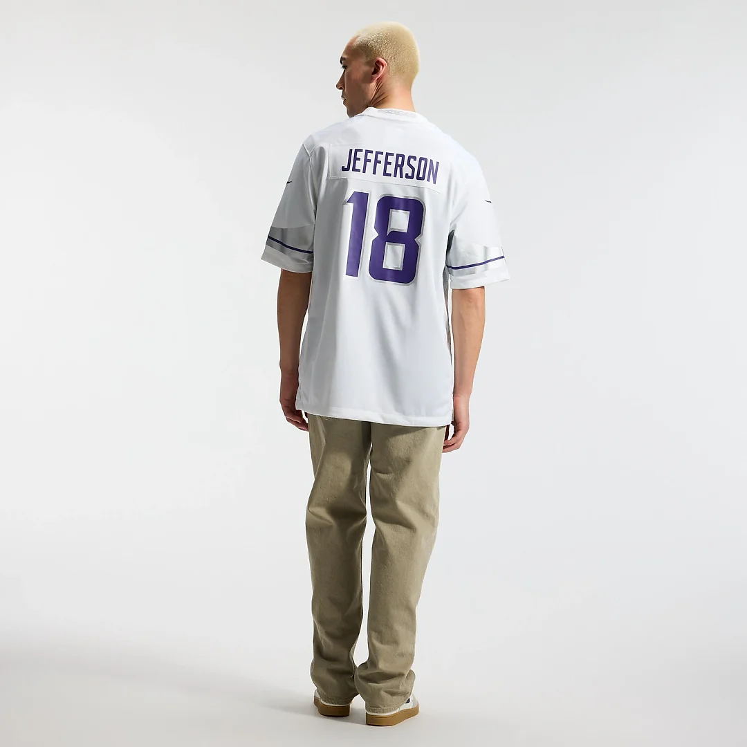 Zennovawear Justin Jefferson Minnesota Vikings Alternate Game Player Jersey - White