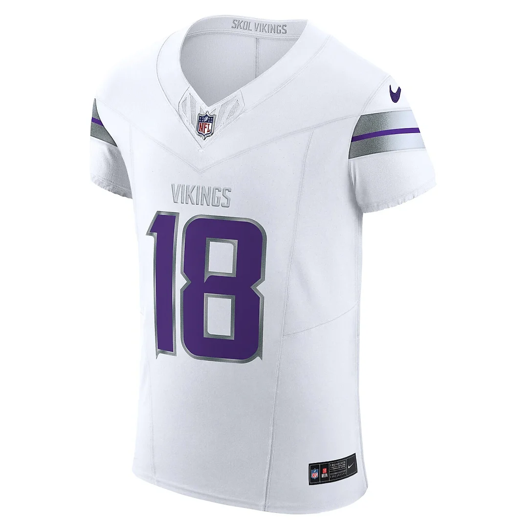 Zennovawear Justin Jefferson Minnesota Vikings Alternate Vapor FUSE. Elite Player Jersey - White