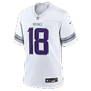 Zennovawear Justin Jefferson Minnesota Vikings Alternate Game Player Jersey - White