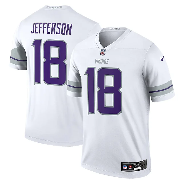 Zennovawear Justin Jefferson Minnesota Vikings Legend Player Performance Top - White