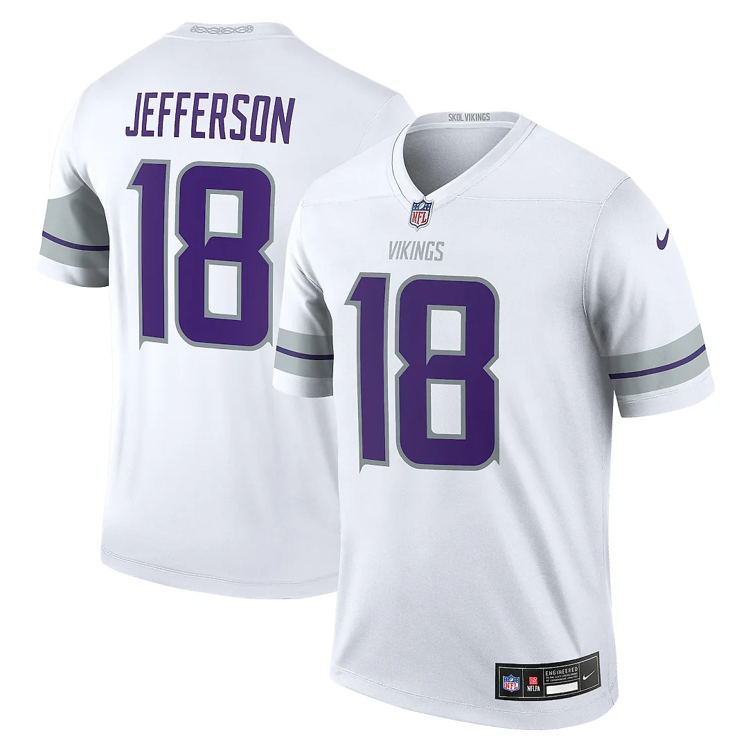 Zennovawear Justin Jefferson Minnesota Vikings Legend Player Performance Top - White