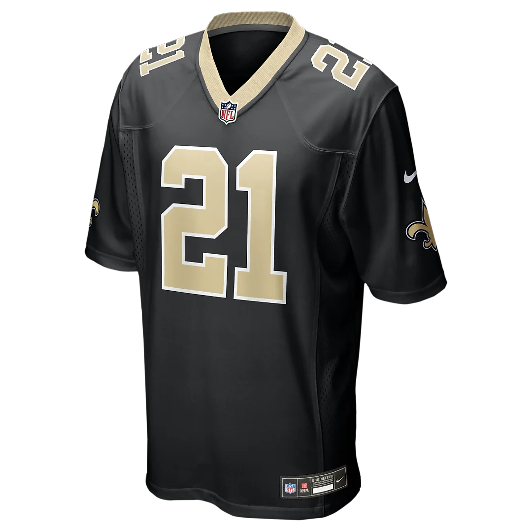 Zennovawear Justin Reid New Orleans Saints Team Game Jersey - Black