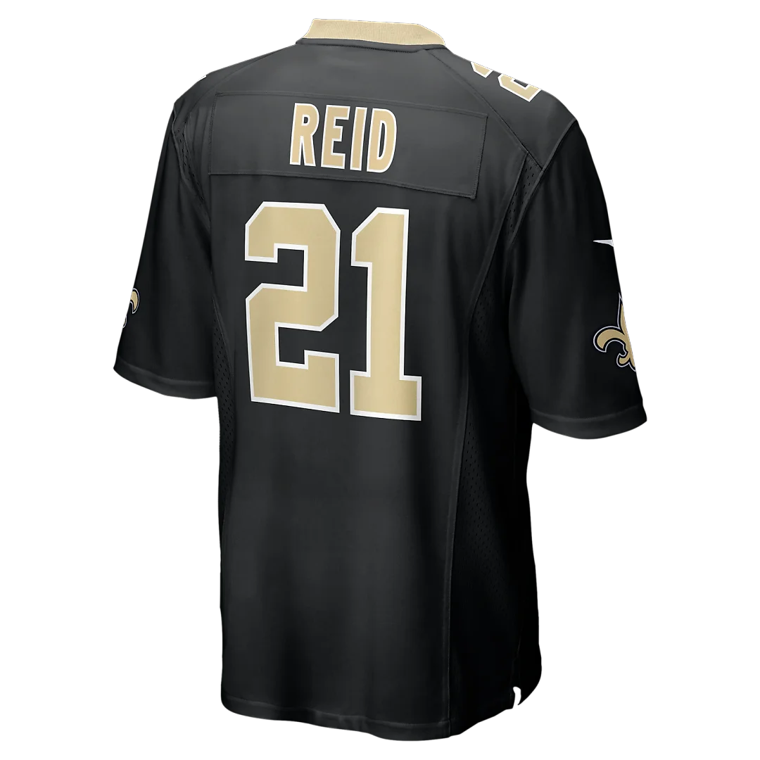 Zennovawear Justin Reid New Orleans Saints Team Game Jersey - Black