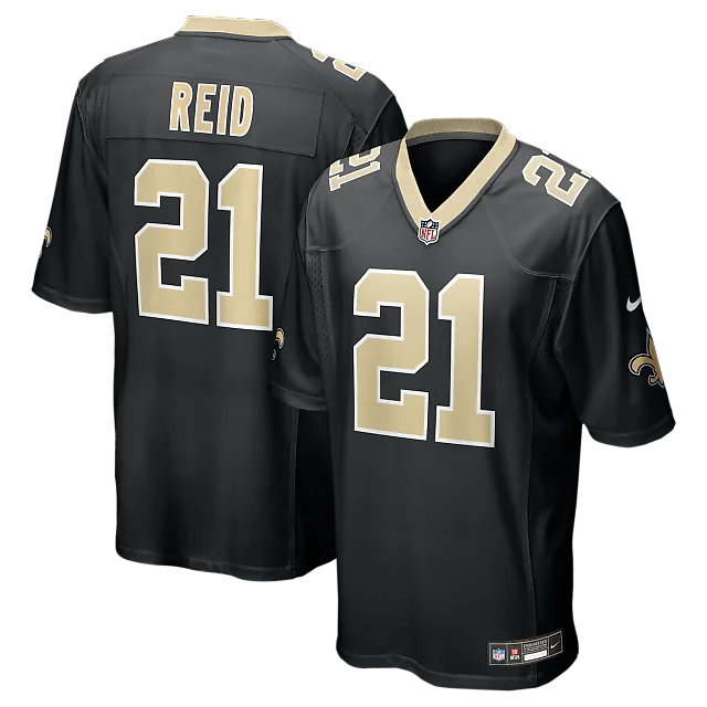 Zennovawear Justin Reid New Orleans Saints Team Game Jersey - Black