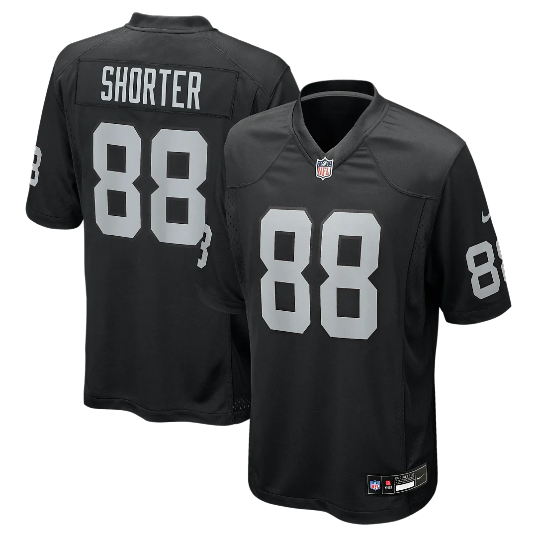 Zennovawear Justin Shorter Las Vegas Raiders Team Game Jersey - Black