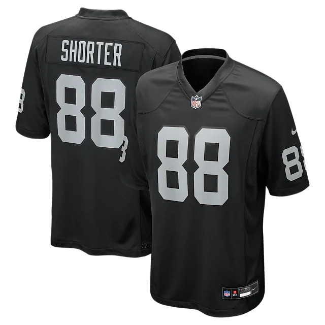 Zennovawear Justin Shorter Las Vegas Raiders Team Game Jersey - Black
