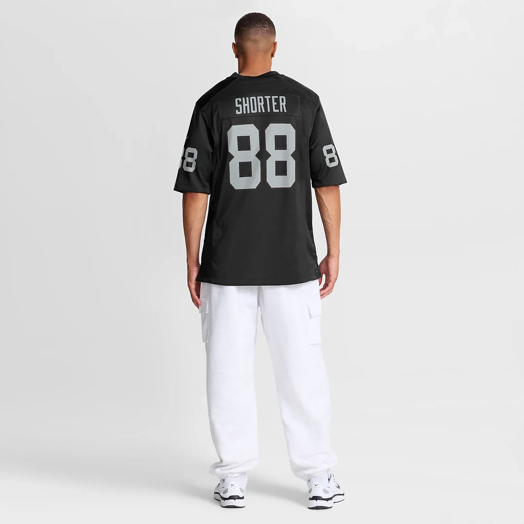 Zennovawear Justin Shorter Las Vegas Raiders Team Game Jersey - Black