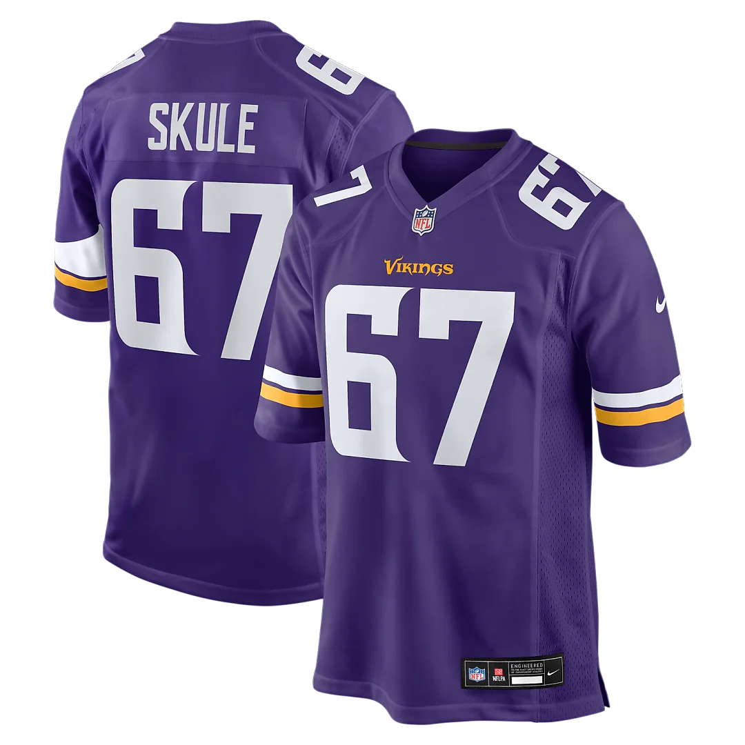 Zennovawear Justin Skule Minnesota Vikings Team Game Jersey - Purple