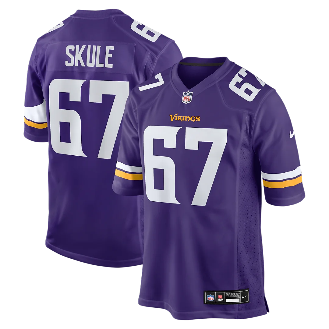 Zennovawear Justin Skule Minnesota Vikings Team Game Jersey - Purple