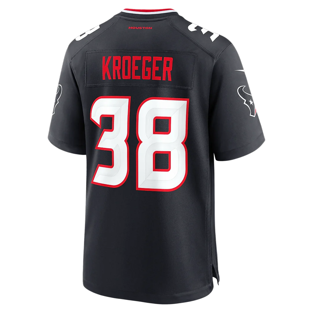 Zennovawear Kai Kroeger Houston Texans Team Game Jersey - Navy