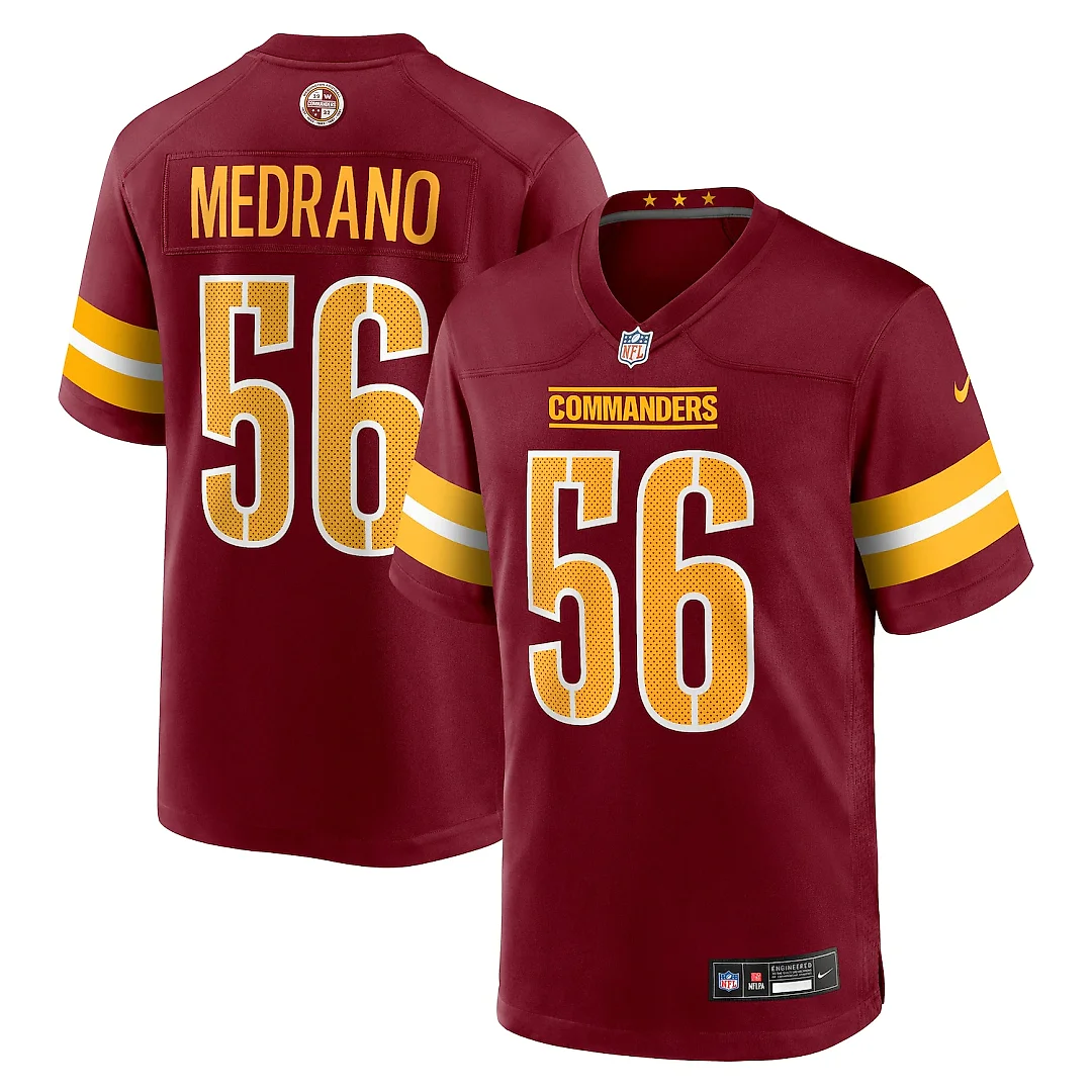 Zennovawear Kain Medrano Washington Commanders Team Game Jersey - Burgundy