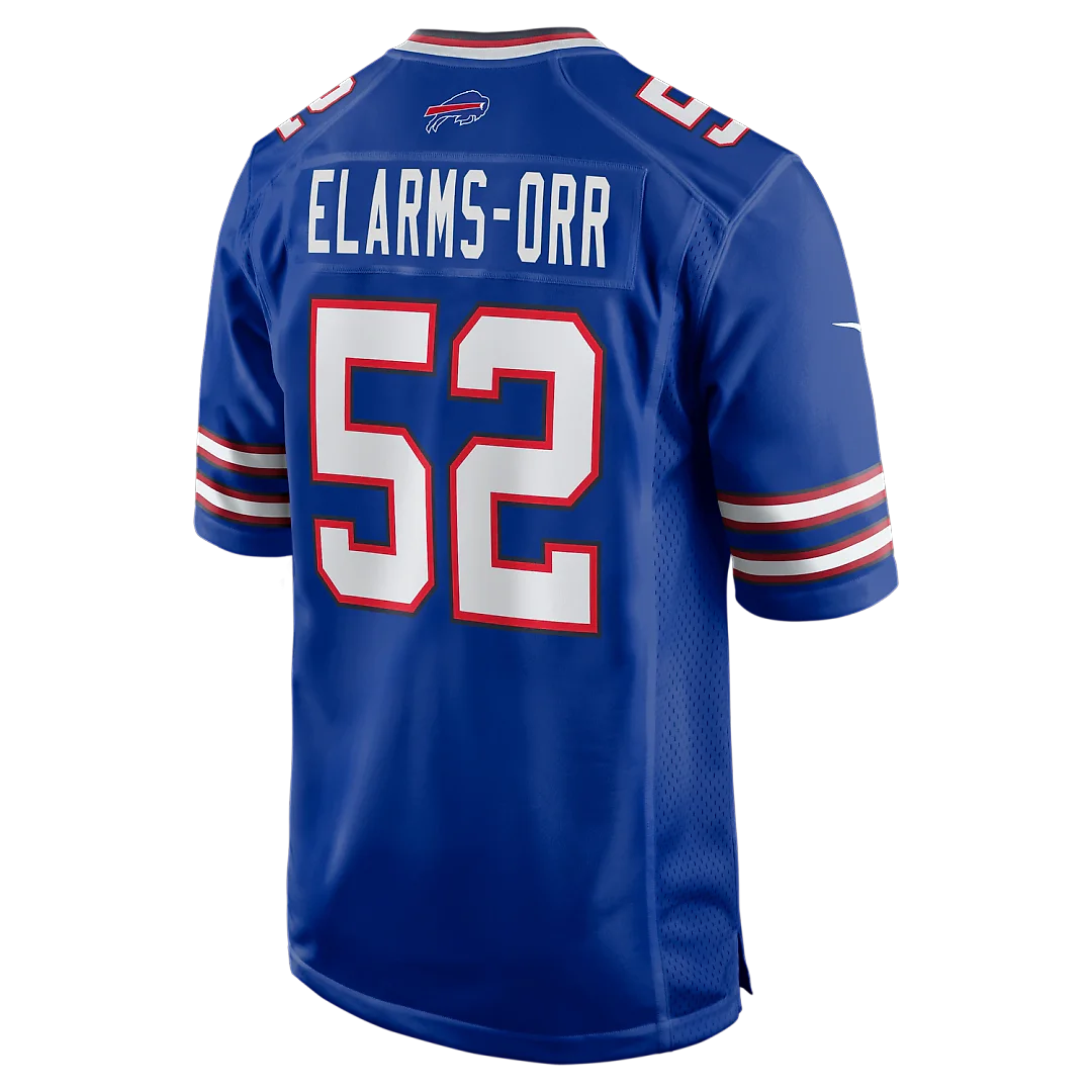 Zennovawear Kaleb Elarms-Orr Buffalo Bills Team Game Jersey - Royal