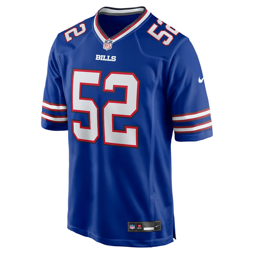 Zennovawear Kaleb Elarms-Orr Buffalo Bills Team Game Jersey - Royal
