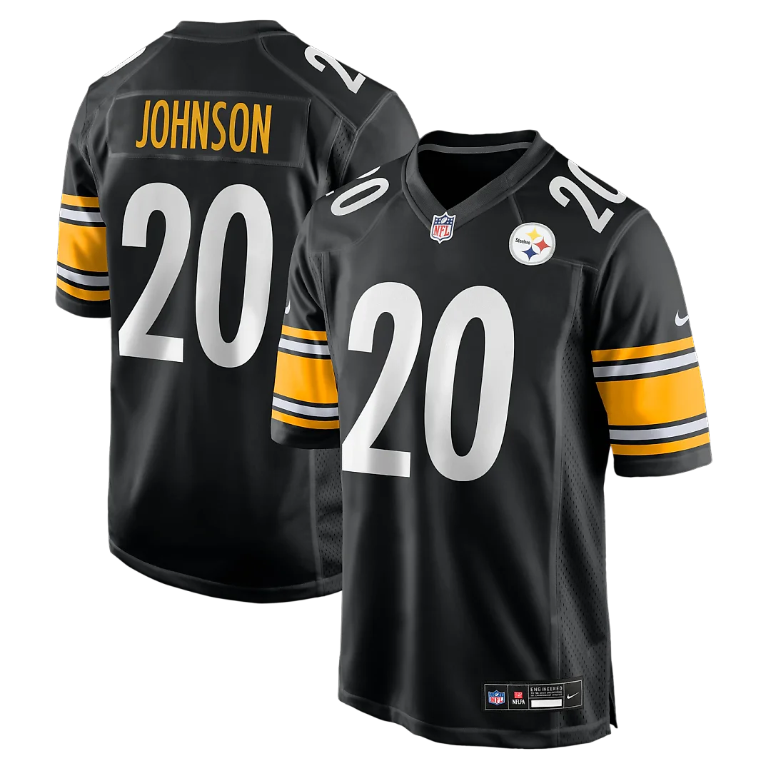 Zennovawear Kaleb Johnson Pittsburgh Steelers Team Game Jersey - Black