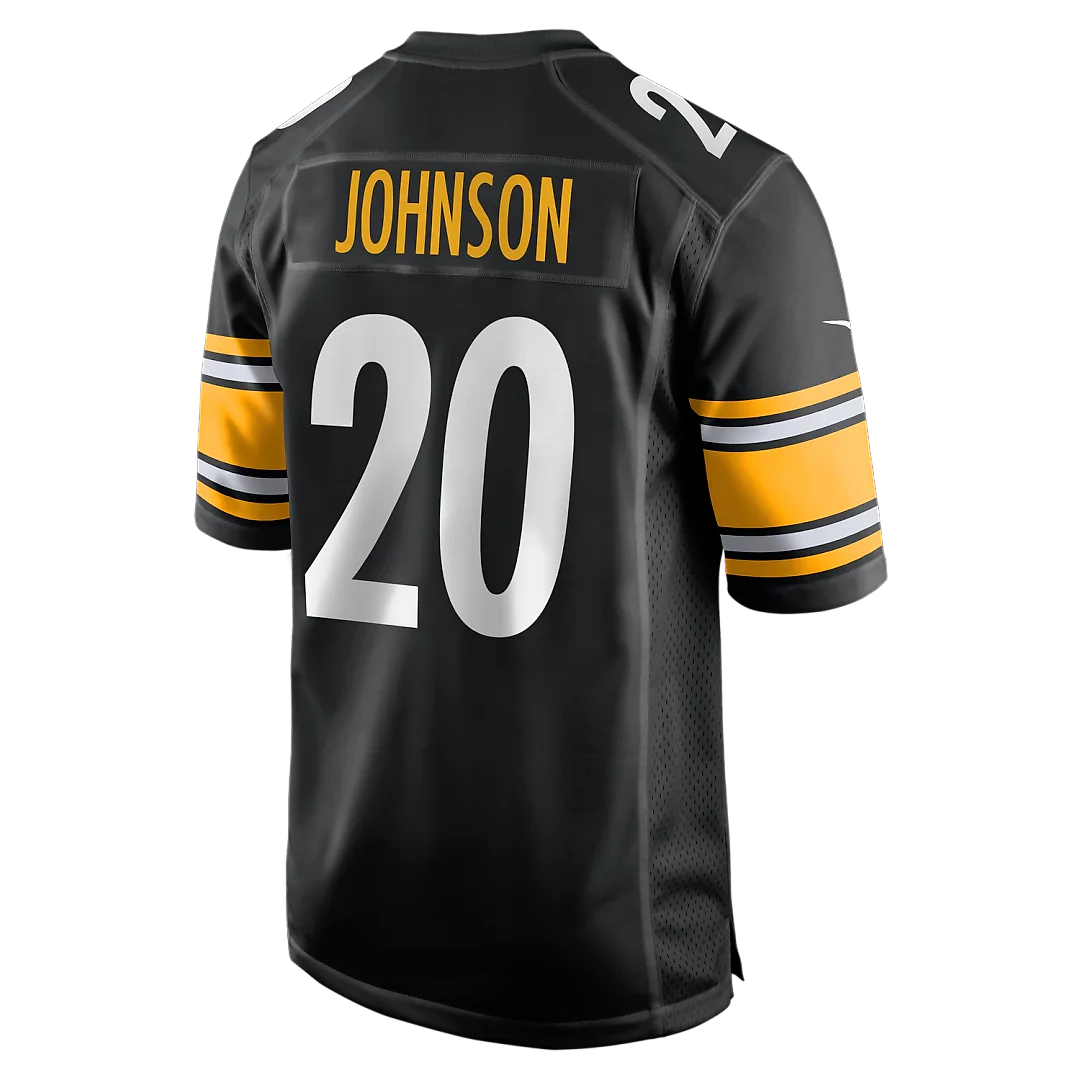 Zennovawear Kaleb Johnson Pittsburgh Steelers Team Game Jersey - Black