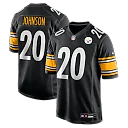 Zennovawear Kaleb Johnson Pittsburgh Steelers Team Game Jersey - Black