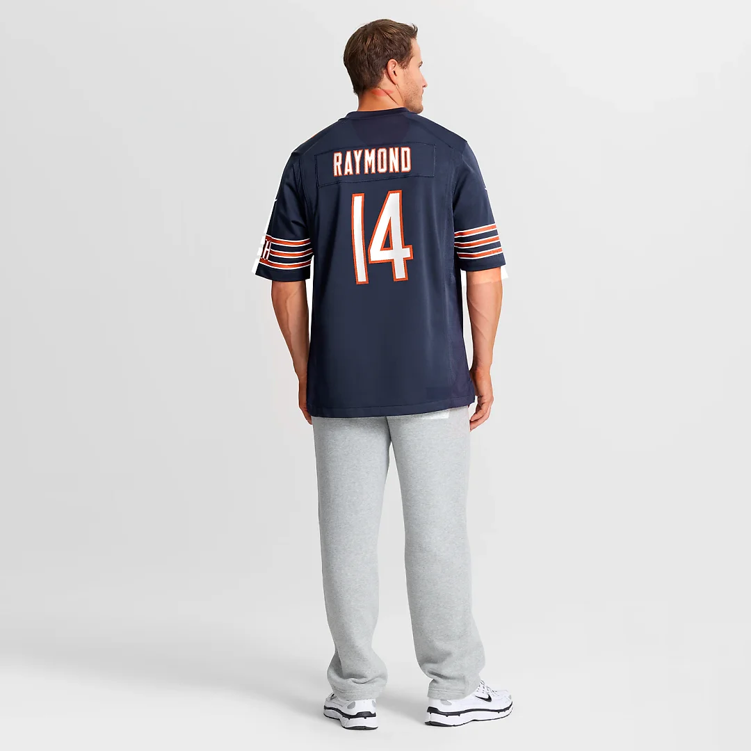 Zennovawear Kalif Raymond Chicago Bears Team Game Jersey - Navy