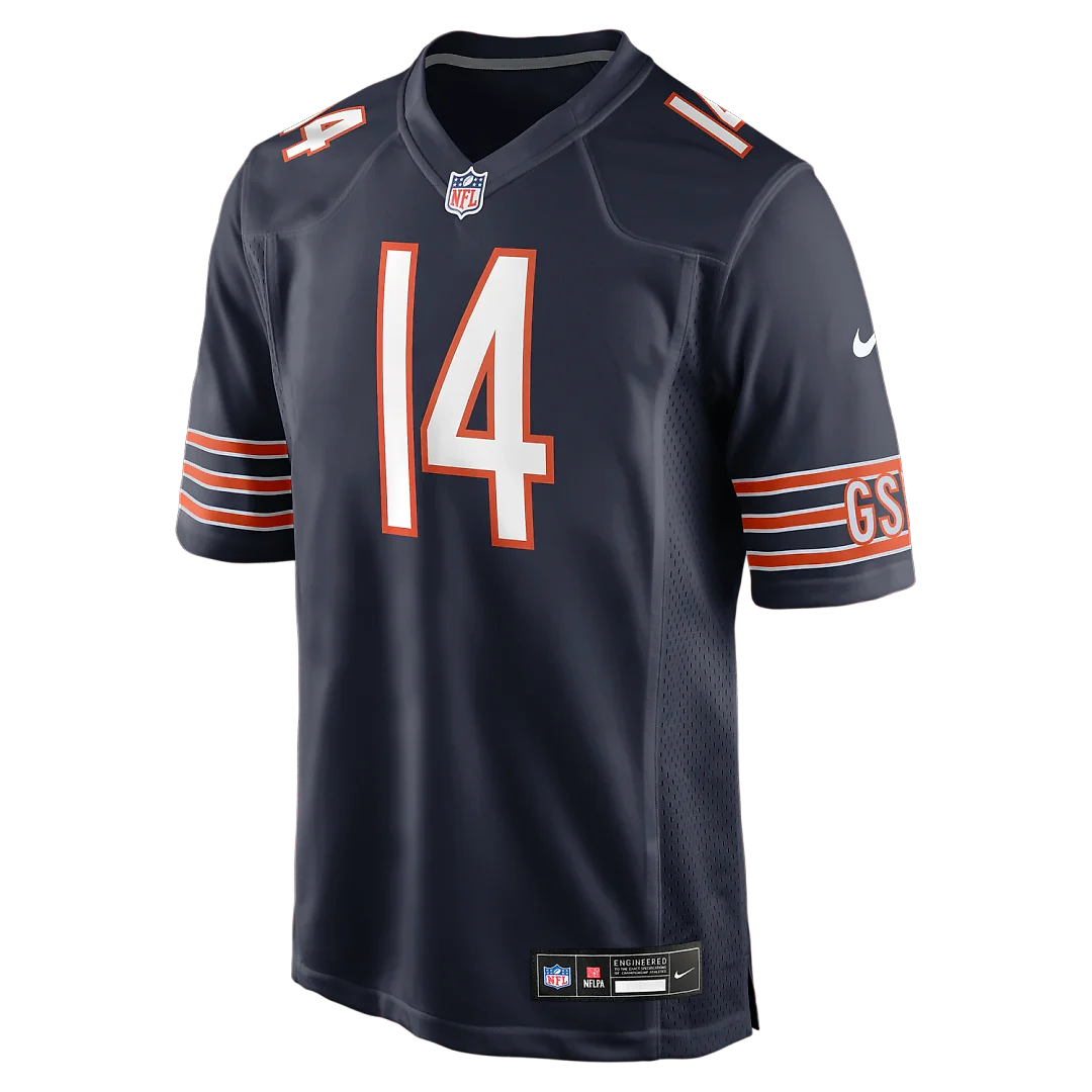 Zennovawear Kalif Raymond Chicago Bears Team Game Jersey - Navy