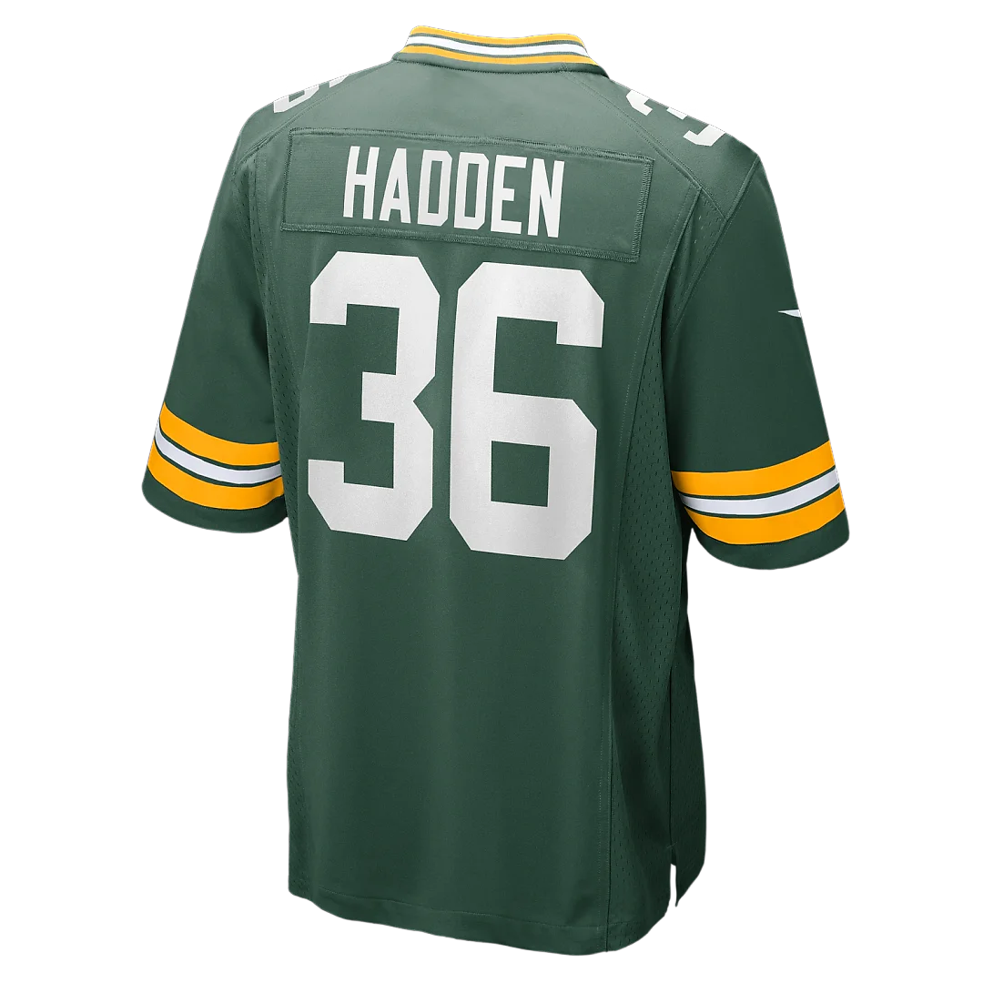 Zennovawear Kamal Hadden Green Bay Packers Team Game Jersey - Green