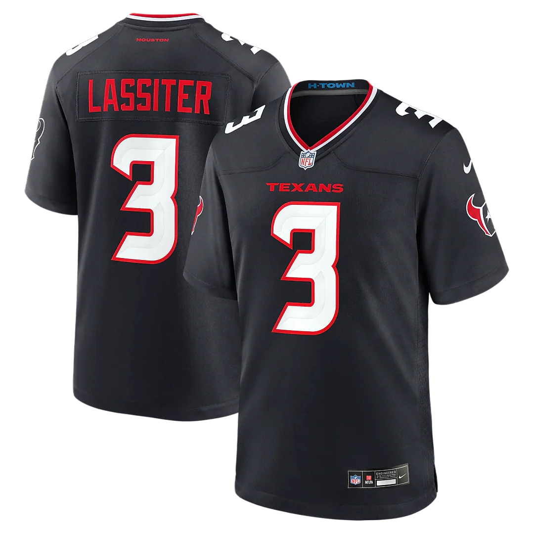 Zennovawear Kamari Lassiter Houston Texans Team Game Jersey - Navy