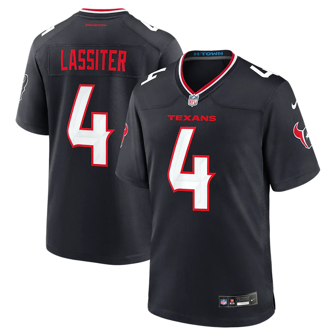 Zennovawear Kamari Lassiter Houston Texans Team Game Jersey - Navy