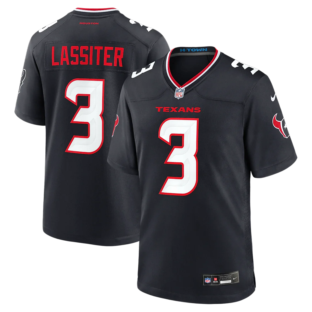 Zennovawear Kamari Lassiter Houston Texans Team Game Jersey - Navy