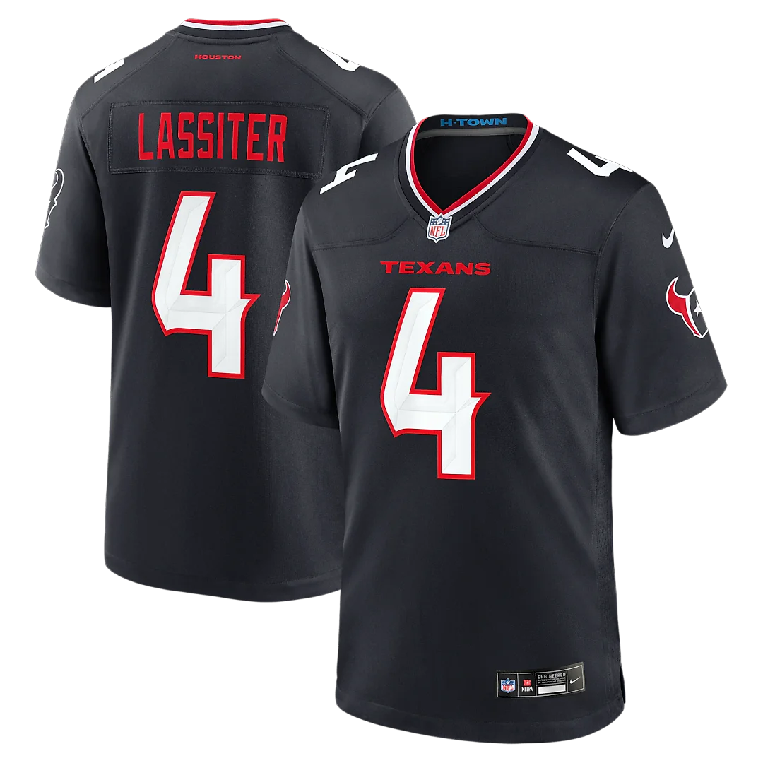 Zennovawear Kamari Lassiter Houston Texans Team Game Jersey - Navy
