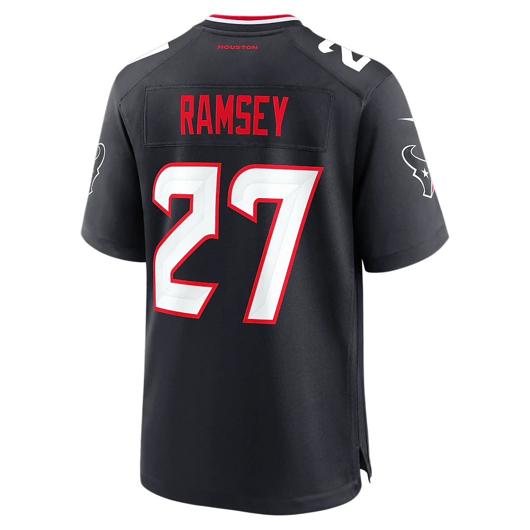 Zennovawear Kamari Ramsey Houston Texans Team Game Jersey - Navy