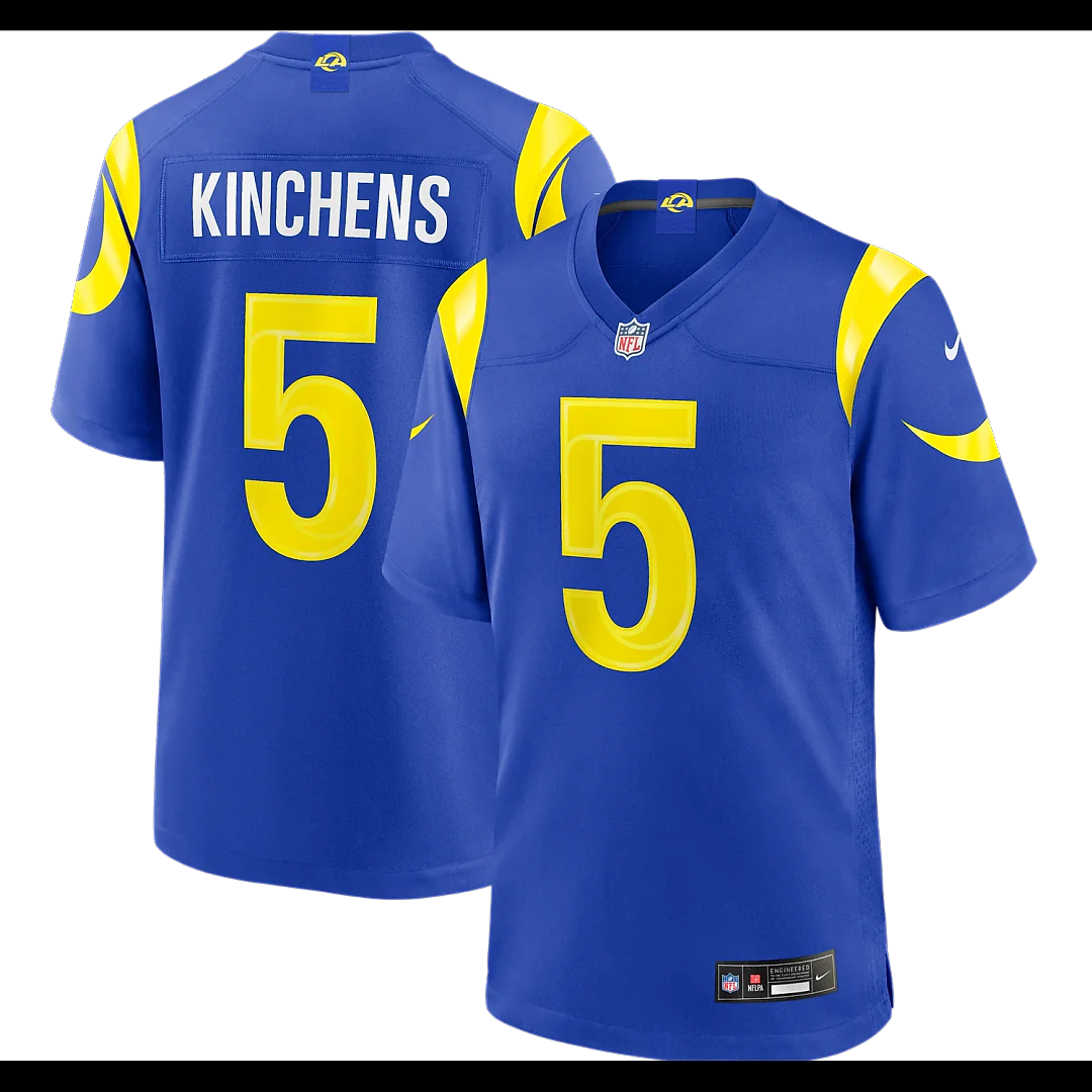 Zennovawear Kamren Kinchens Los Angeles Rams Team Game Jersey - Royal