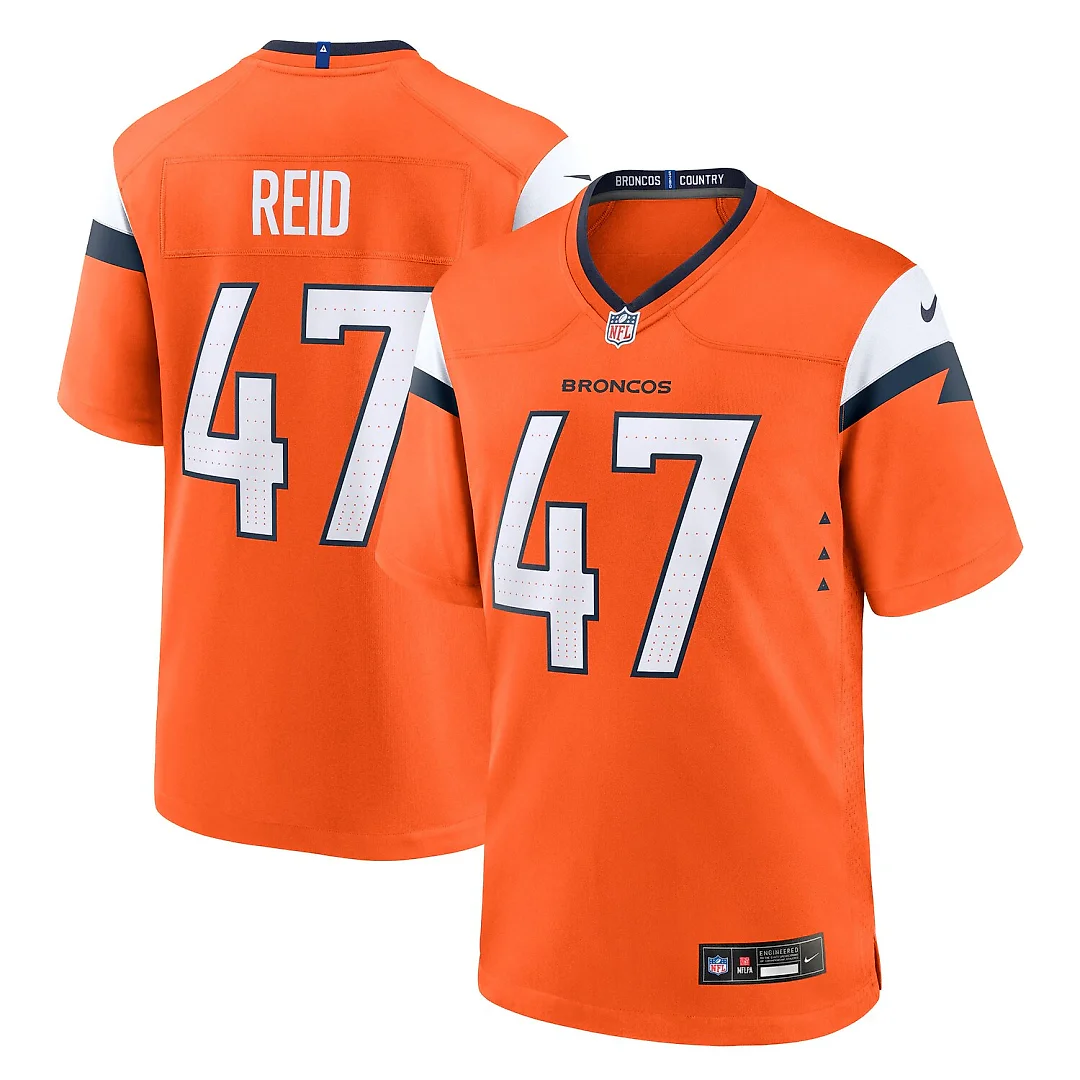 Zennovawear Karene Reid Denver Broncos Team Game Jersey - Orange